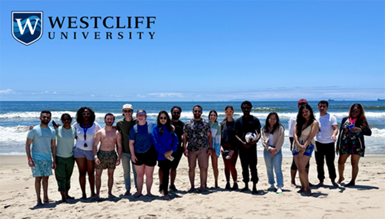 Westcliff University. Waves of Friendship, Beach Day in Huntington Beach