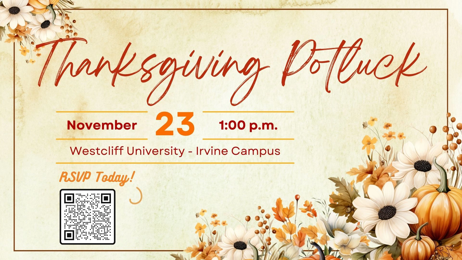 Westcliff University Student Life - Thanksgiving Celebration