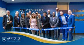 Westcliff University Canada grand opening ribbon cutting at Markham campus inside ventureLAB in the Greater Toronto Area